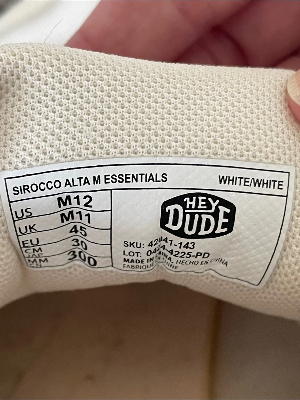 Hey Dude Sirocco Alta White Sneakers 12